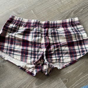 Flannel sleep shorts size XL
